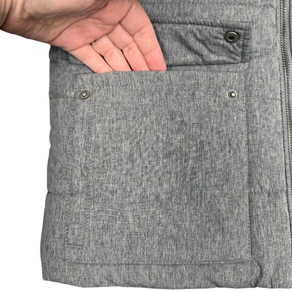 EUC Men's H&M Puffer Zip Vest Quilted Gray | 38 R - Picture 5 of 10